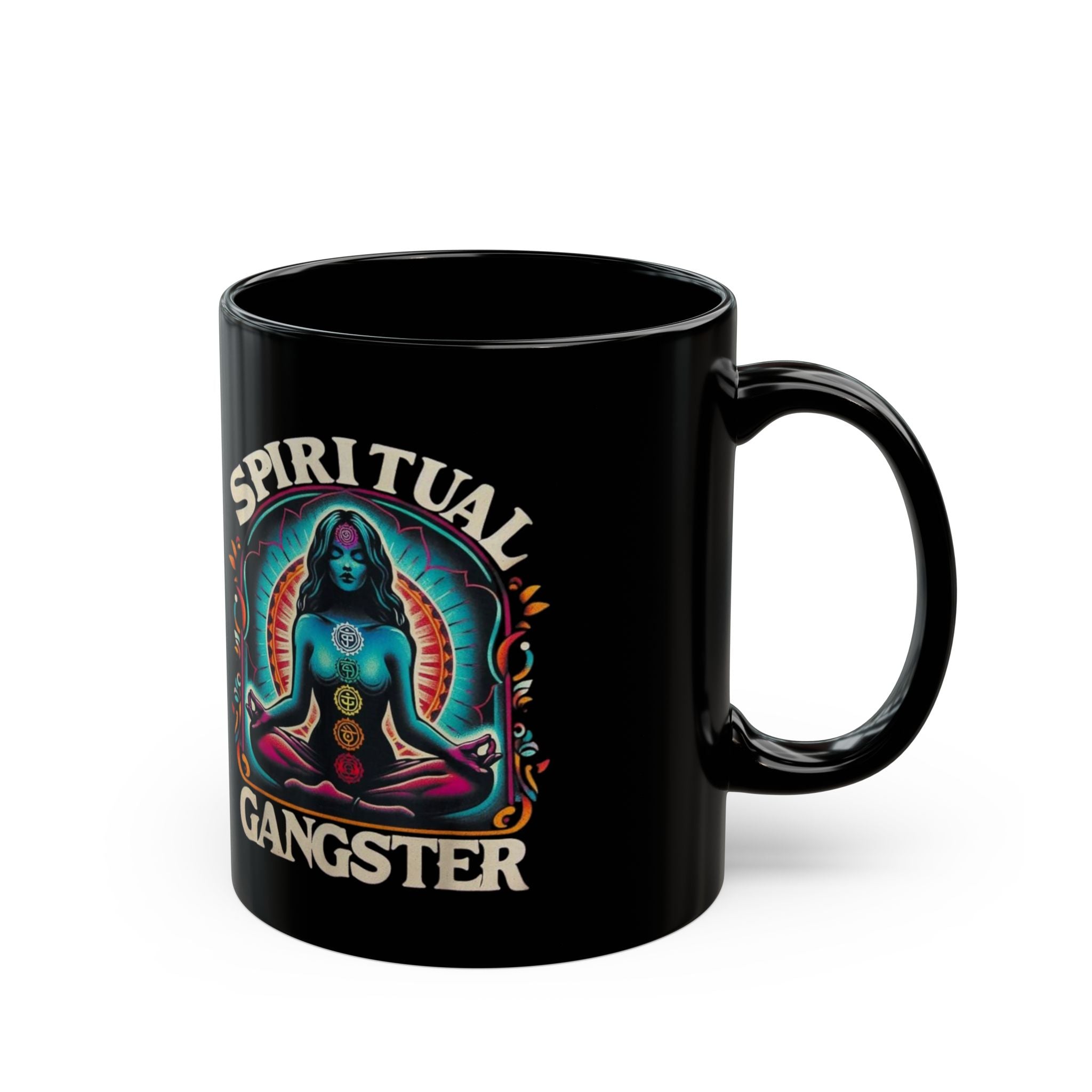 Spiritual Gangster Black Mug 11oz