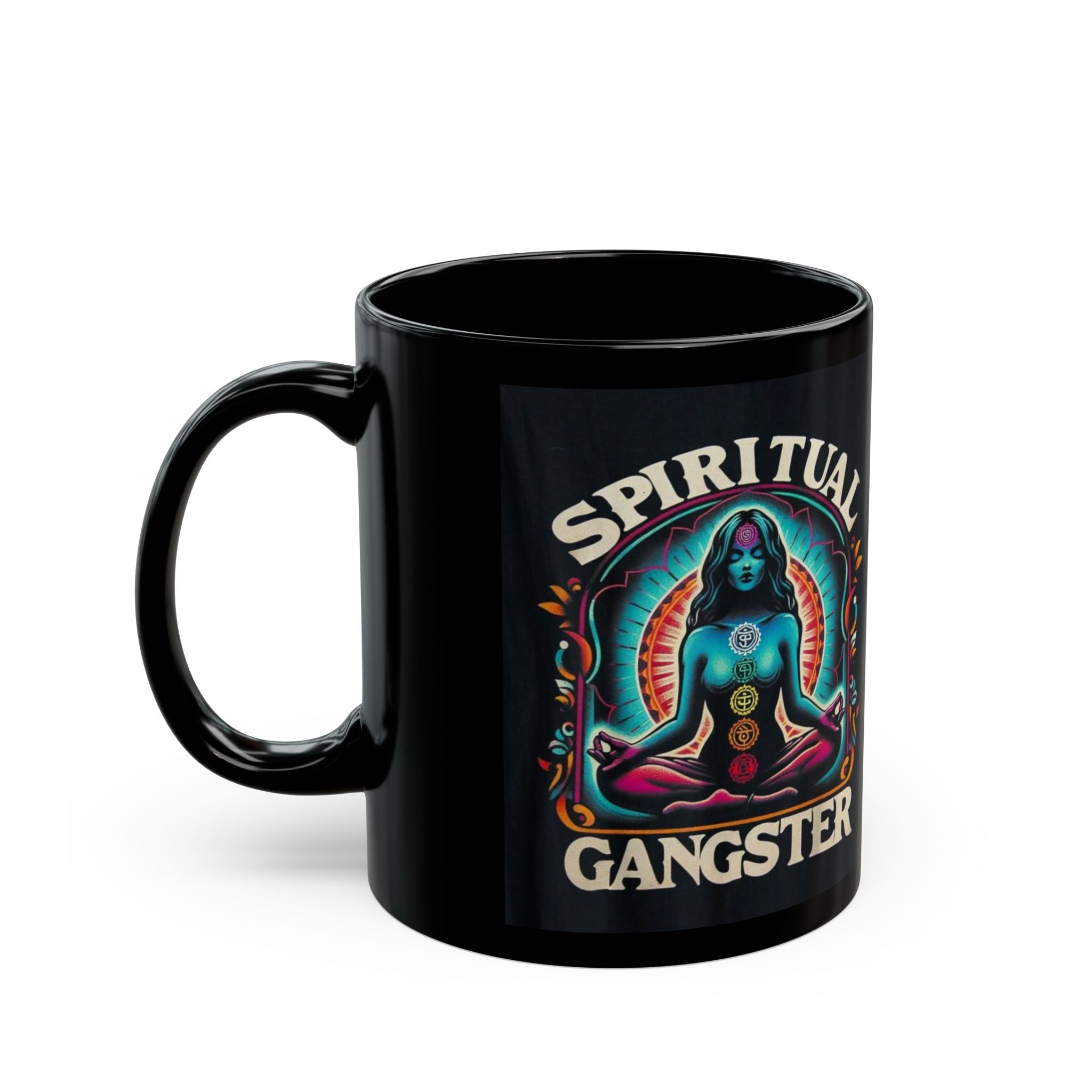 Spiritual Gangster Black Mug 11oz