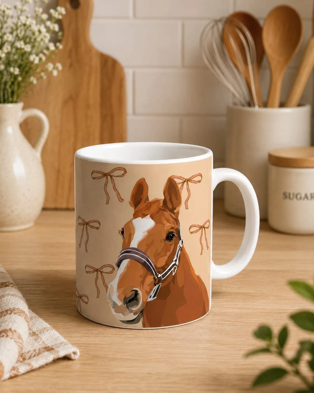 Horse and Ribbon Coffee Mug Tea Mug Cup 11oz
