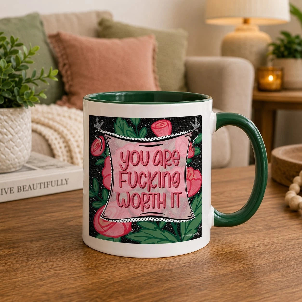 You Are Fucking Worth It Coffee Mug Tea Mug Cup 11oz