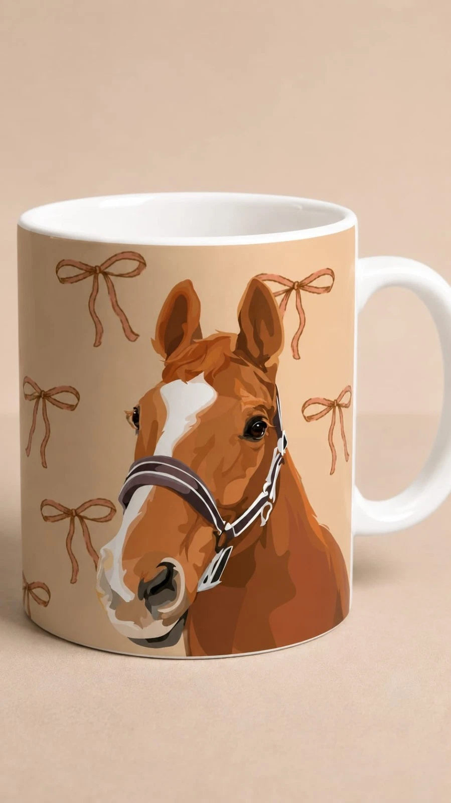 Horse and Ribbon Coffee Mug Tea Mug Cup 11oz