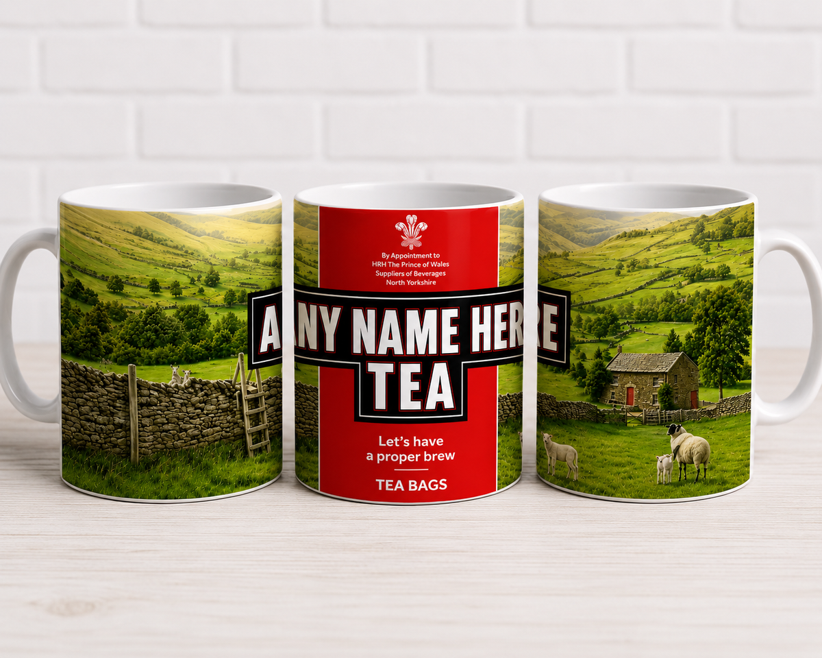 Yorkshire Tea Inspired Personalised Coffee Mug Tea Mug Novelty 11oz Cup