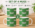 Set Of 4 Dragonfly Coffee Mug Tea Mug Kitchen Mugs 11oz Cups