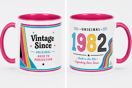 1982 Birthday Gift Mug Present for Men Women Party Birthday Year Mug Coffee Cup