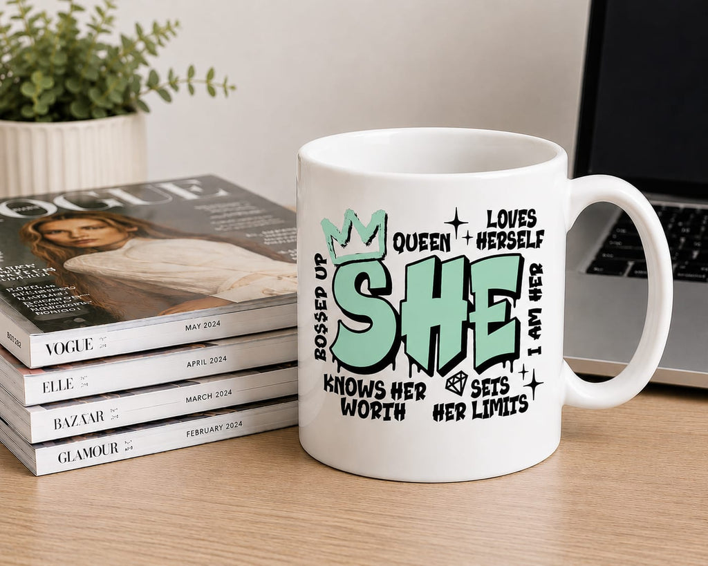 She Coffee Mug 11oz Variuos Colours