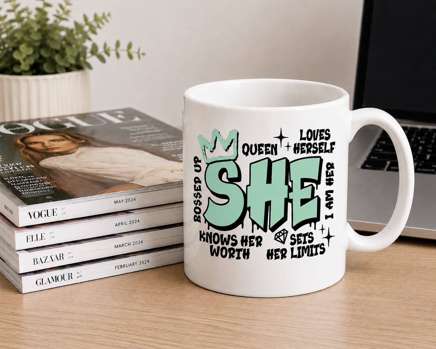 She Coffee Mug 11oz Variuos Colours