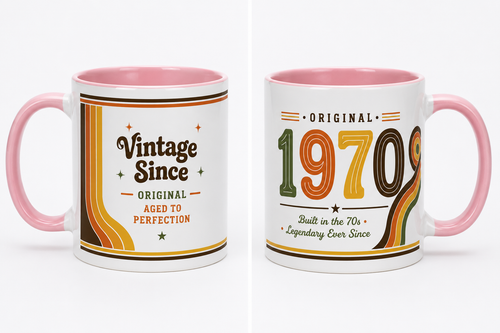 1970 Birthday Gift Mug Present for Men Women Party Birthday Year Mug Coffee Cup
