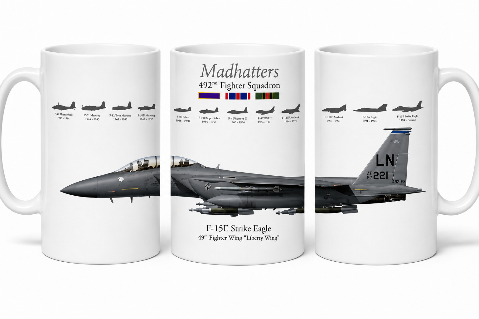 USAF F15E Strike Eagle Coffee Mug Tea Mug 11oz Cup