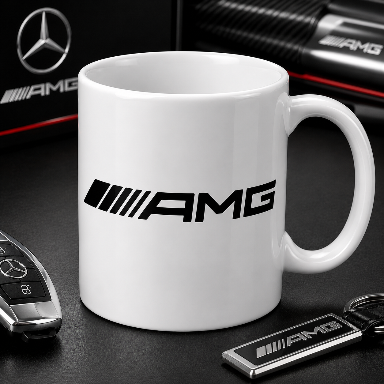 AMG Mercedes Logo Inspired Coffee Mug Tea Mug Novelty 11oz Cup