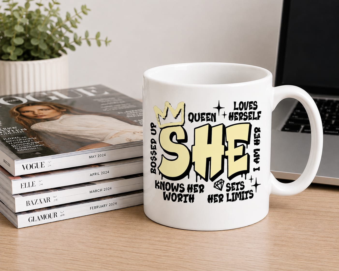 She Coffee Mug 11oz Variuos Colours