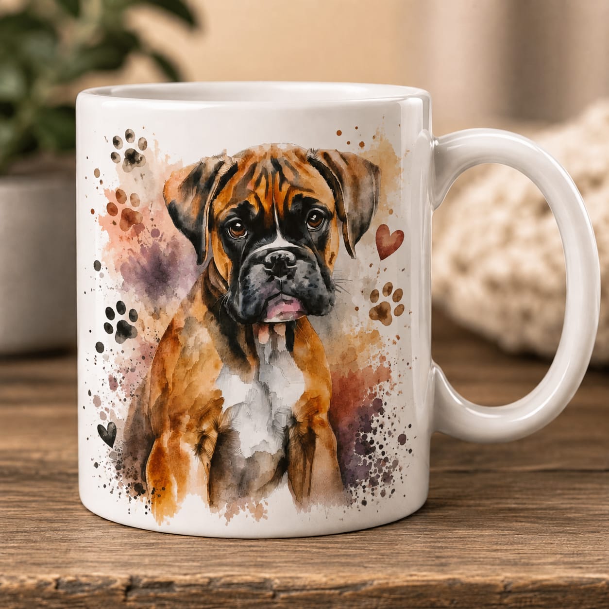 Boxer Dog Coffee Mug Tea Mug Novelty 11oz Cup