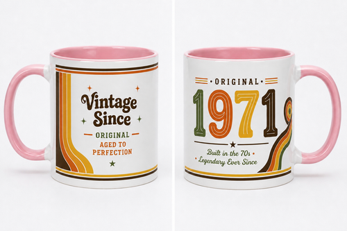 1971 Birthday Gift Mug Present for Men Women Party Birthday Year Mug Coffee Cup