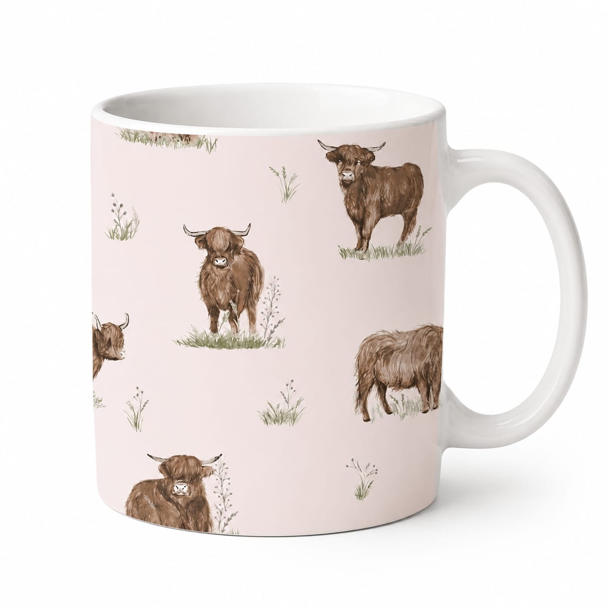 Highland Cows Coffee Mug Tea Mug Novelty 11oz Cup