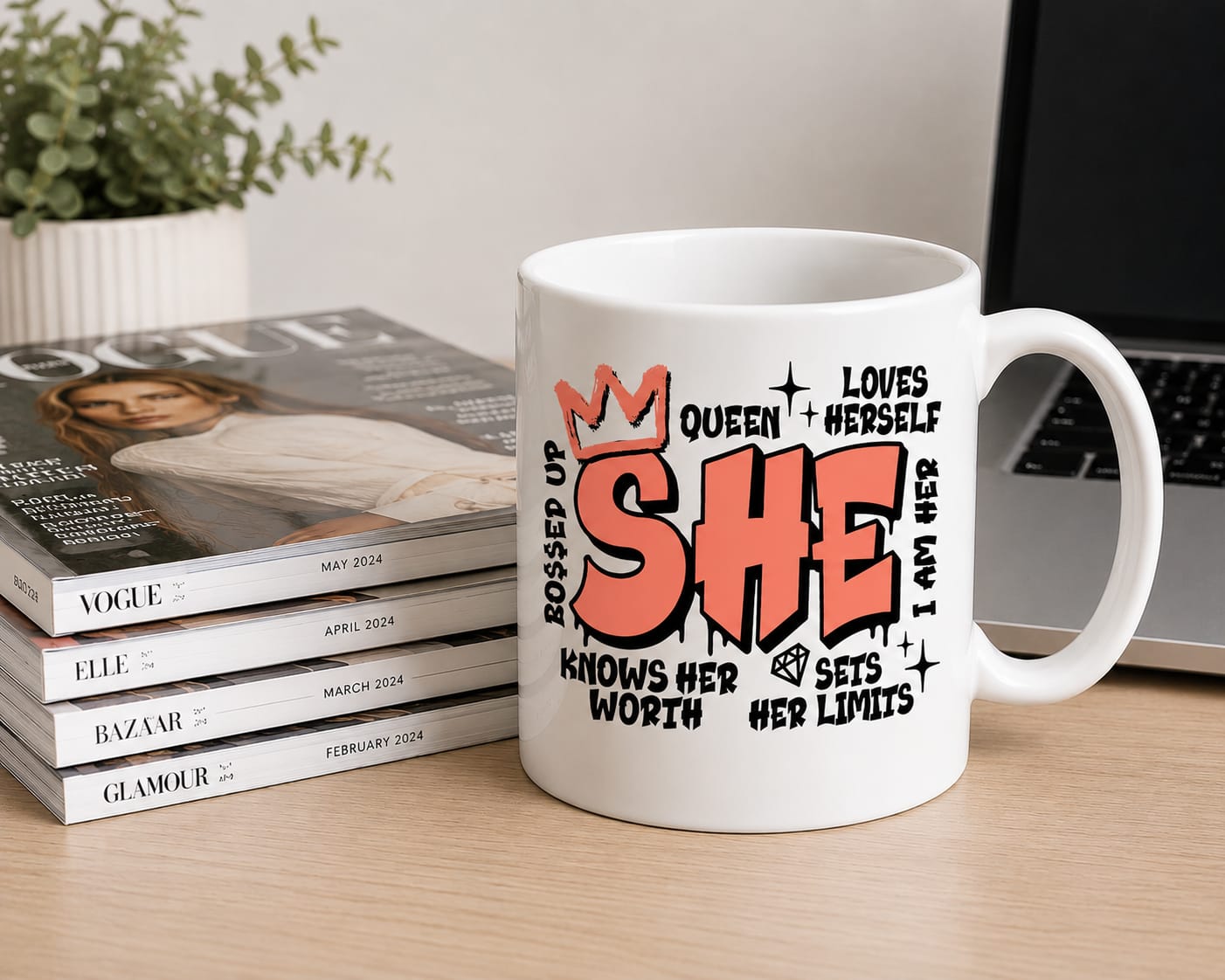 She Coffee Mug 11oz Variuos Colours