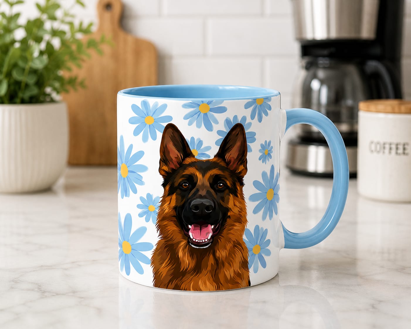 German Shepherd Dog Coffee Mug Tea Mug Novelty 11oz Cup