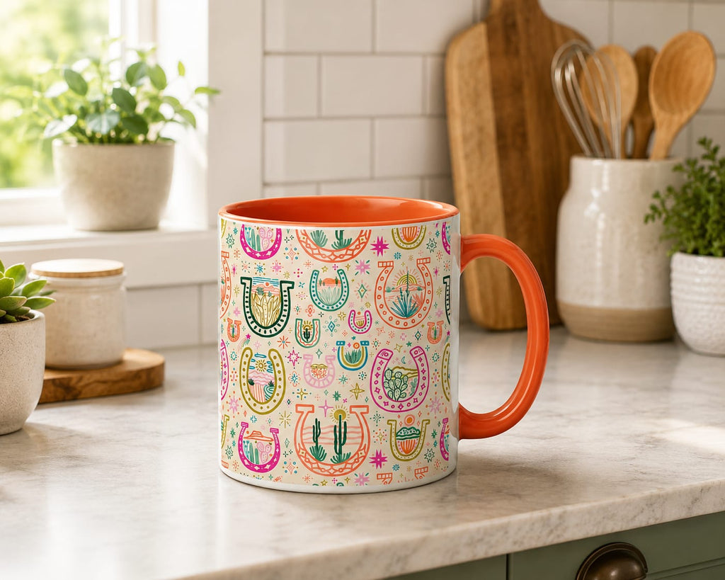 Mexican Lucky Horsehoes Coffee Mug Tea Mug Novelty 11oz Cup
