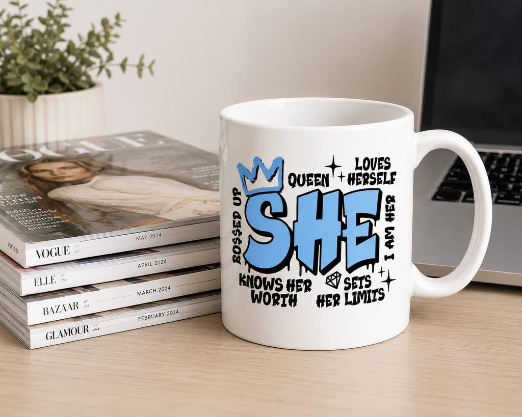 She Coffee Mug 11oz Variuos Colours