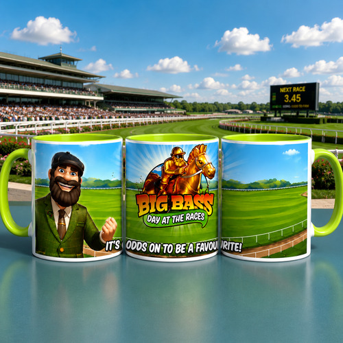 Big Bass Theme Inspired Mugs Coffee Mug Slot Machines Casino Theme Cups Novelty
