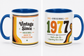 1977 Birthday Gift Mug Present for Men Women Party Birthday Year Mug Coffee Cup