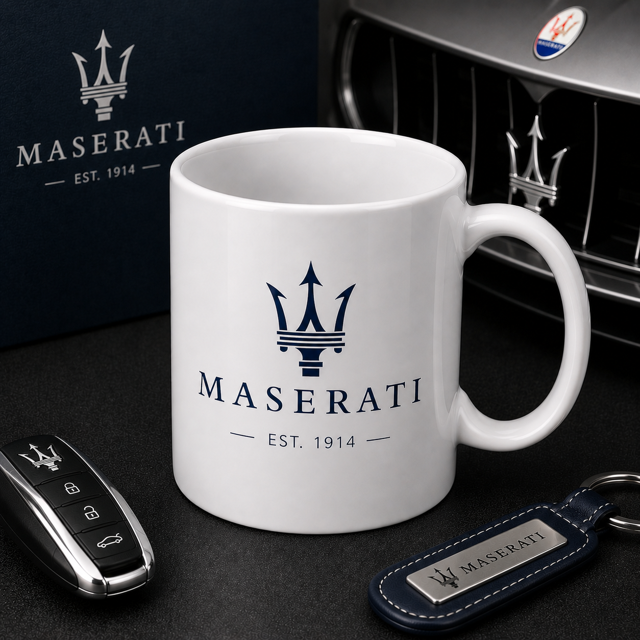 Maserati Logo Inspired  Coffee Mug Tea Mug Novelty 11oz Cup