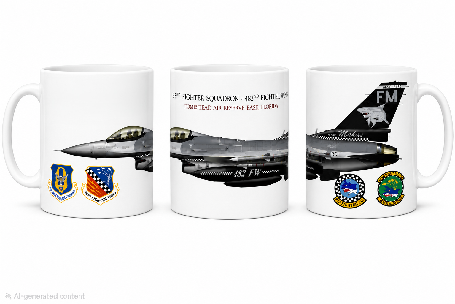 USAF F16 Coffee Mug Tea Mug 11oz Cup
