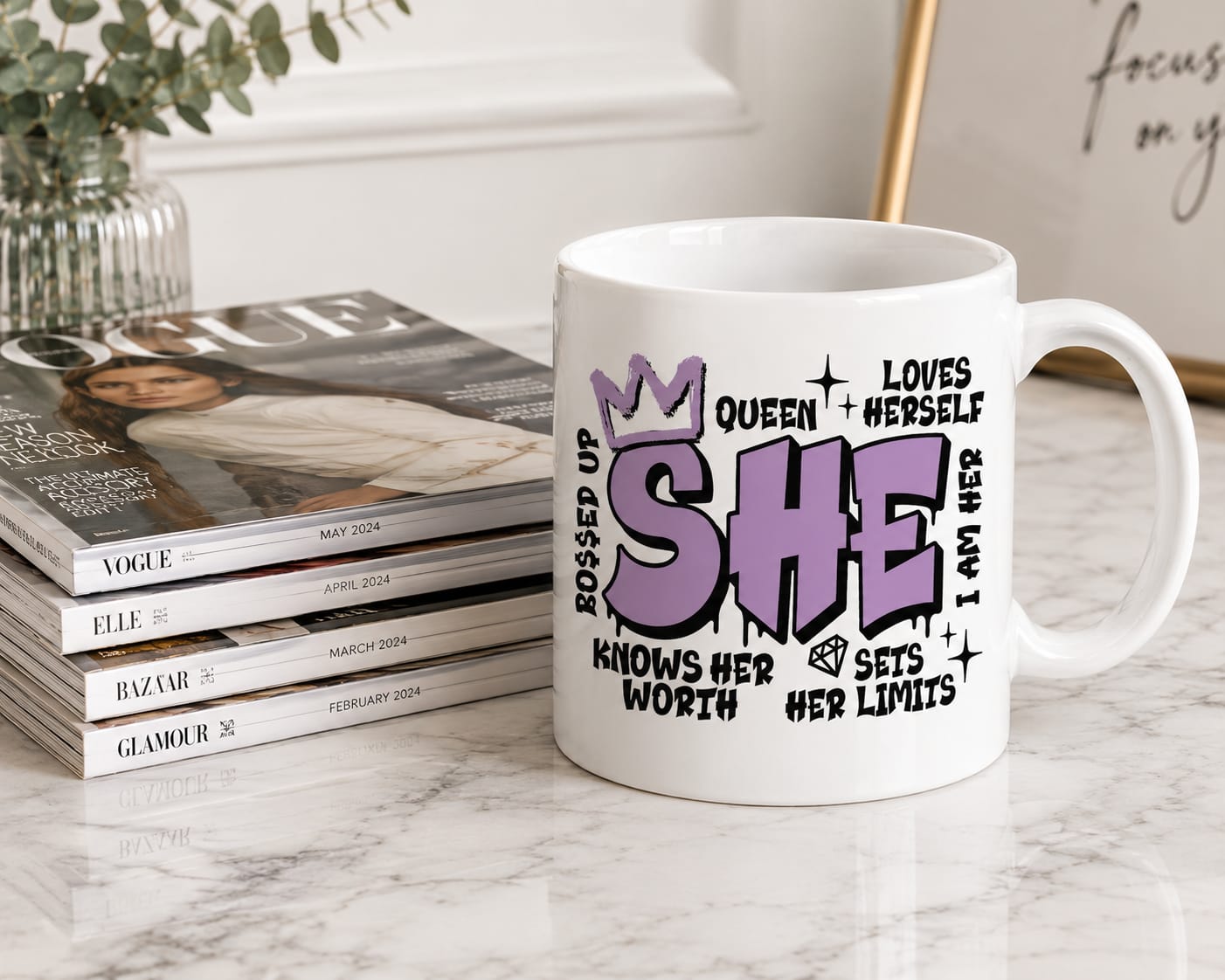 She Coffee Mug 11oz Variuos Colours