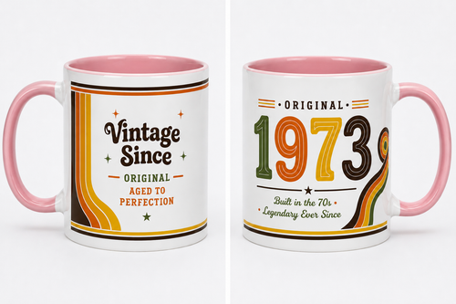 1973 Birthday Gift Mug Present for Men Women Party Birthday Year Mug Coffee Cup