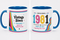 1981 Birthday Gift Mug Present for Men Women Party Birthday Year Mug Coffee Cup