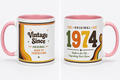 1974 Birthday Gift Mug Present  for Men Women Party Birthday Year Mug Coffee Cup