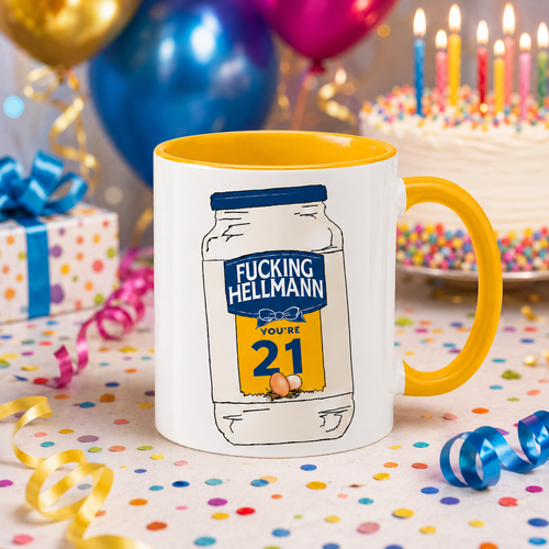 Birthday Milestone Mayonnaise Themed Coffee Mug Unique Gift Various or add age