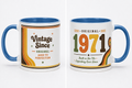 1971 Birthday Gift Mug Present for Men Women Party Birthday Year Mug Coffee Cup